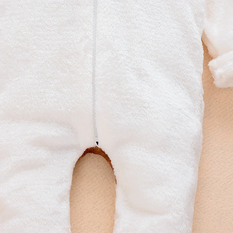 0-18M Newborn Baby Hooded Bear Jumpsuit - Image 11