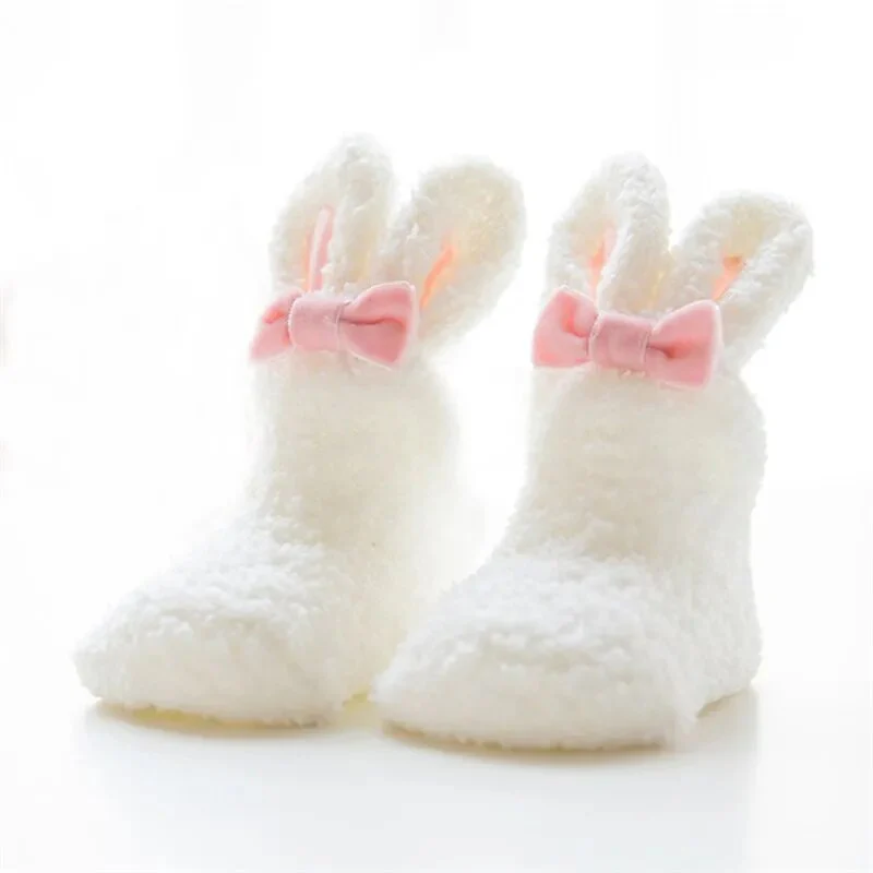 0-24Month Rabbit Plush Socks - Image 5