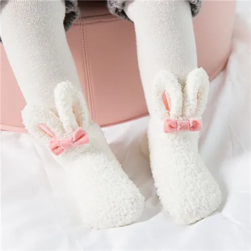0-24Month Rabbit Plush Socks - Image 7