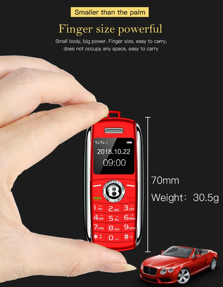 0.66inch Mini Mobile Phone Bluetooth MP3 Dual Sim - Image 7