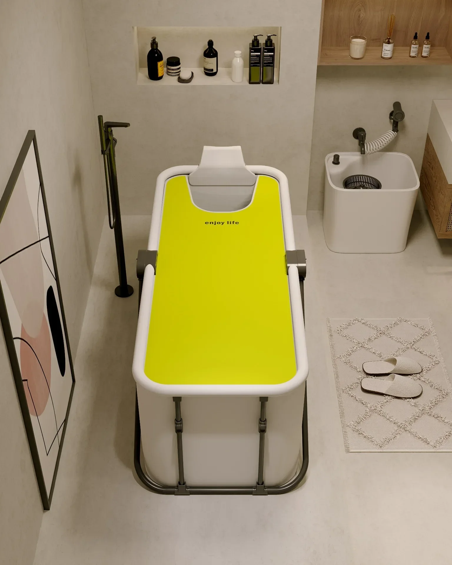 1.2/1.5M Large Foldable Bathtub - Image 2