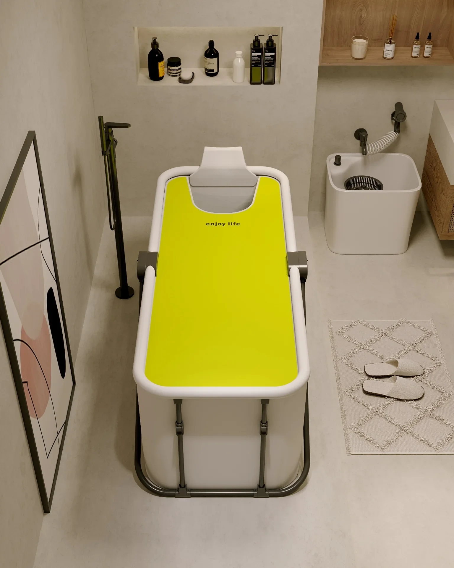 1.2/1.5M Large Foldable Bathtub - Image 7