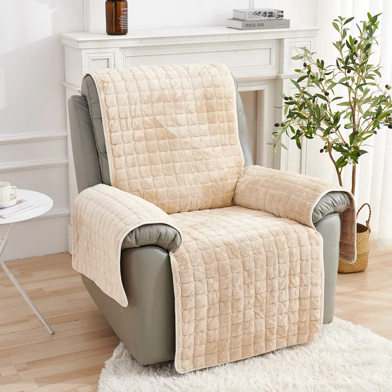 1/2/3 Seat Soft Plush Recliner Sofa Cover - Image 3