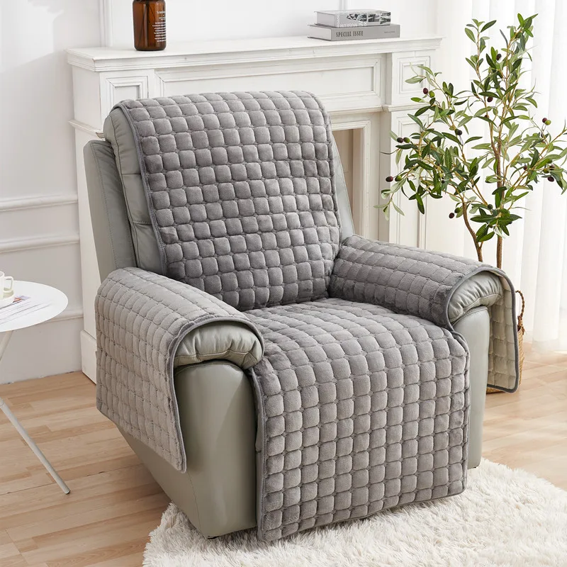 1/2/3 Seat Soft Plush Recliner Sofa Cover - Image 9