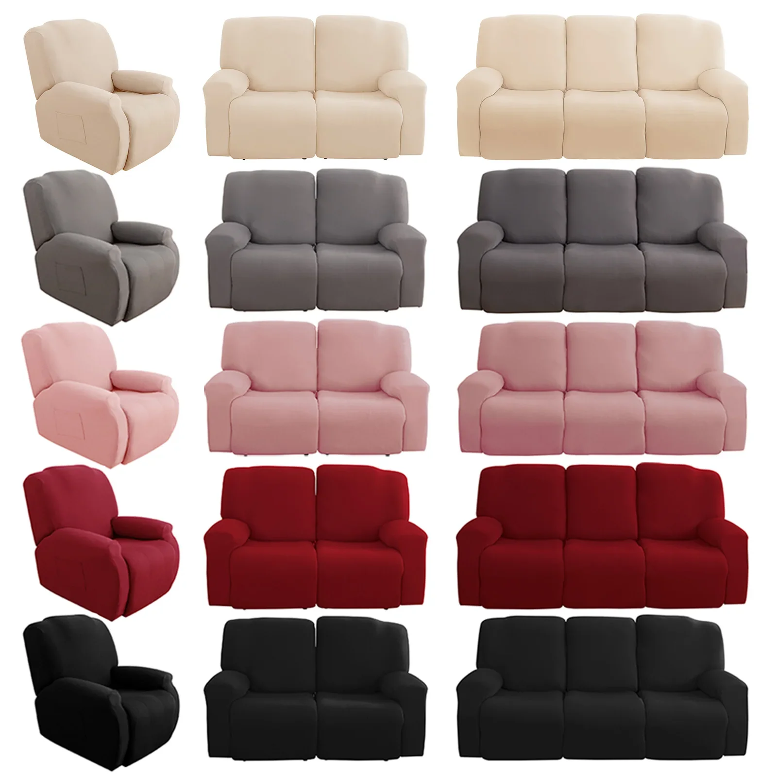1/2/3 Seater Recliner Sofa Covers - Image 3