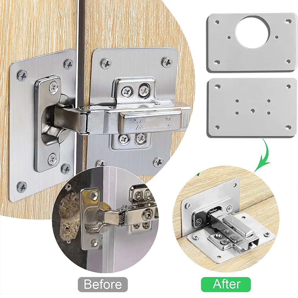 1/2/4/10PCS Hinge Repair Plates - Image 4