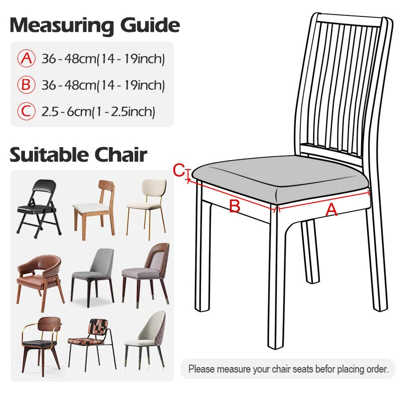 1/2/4/6 PCS PU Leather Chair Cover - Image 22