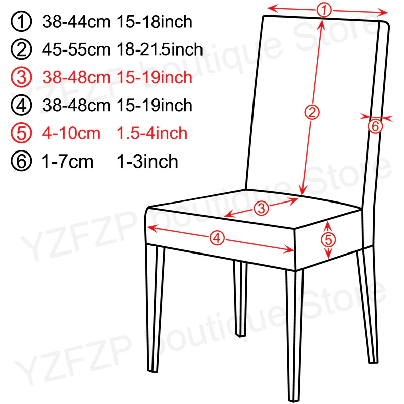 1/2/4/6 PCS PU Leather Chair Cover - Image 23