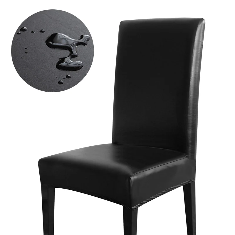 1/2/4/6 PCS PU Leather Chair Cover - Image 5
