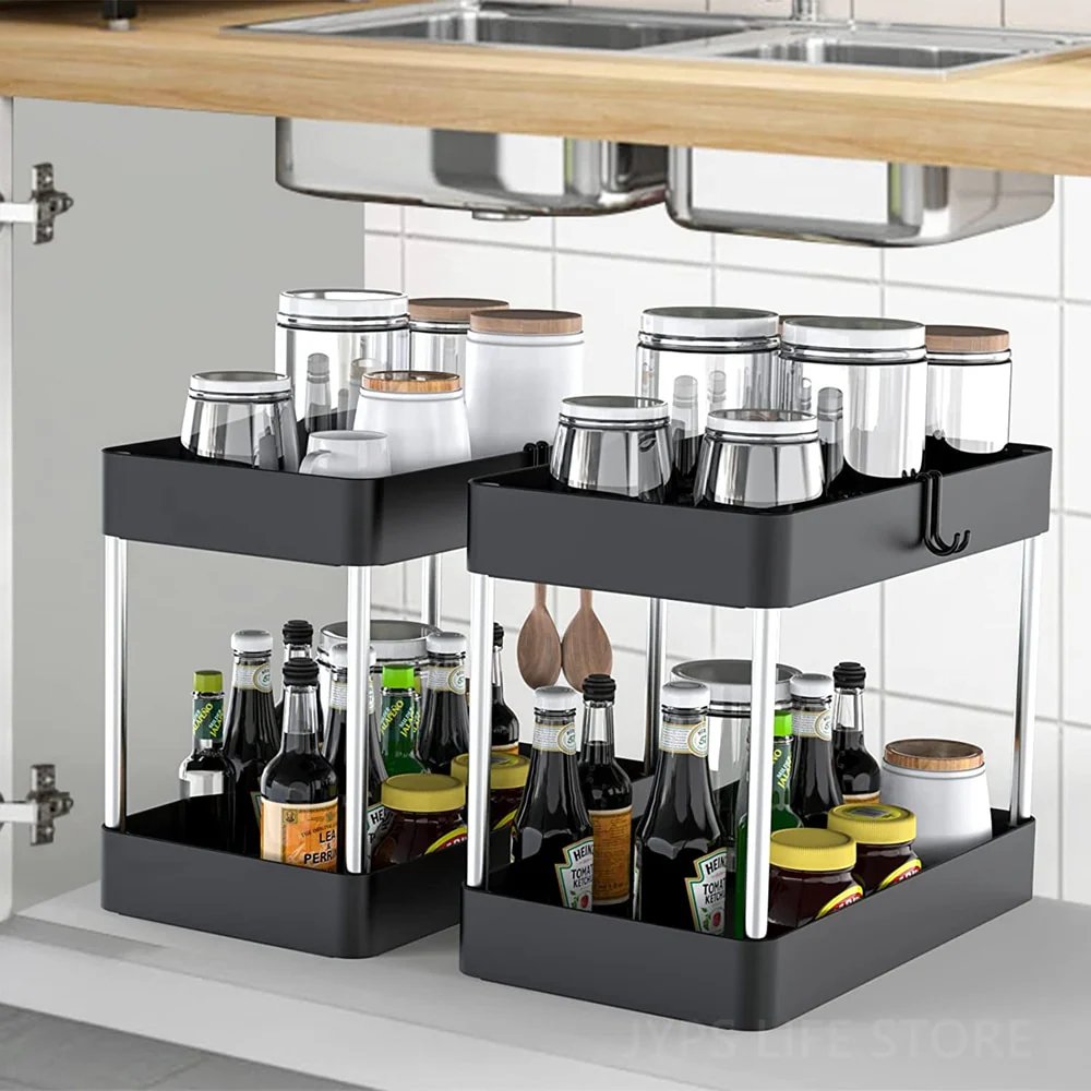 1/2 PCS Under Sink Storage Shelf - Image 2