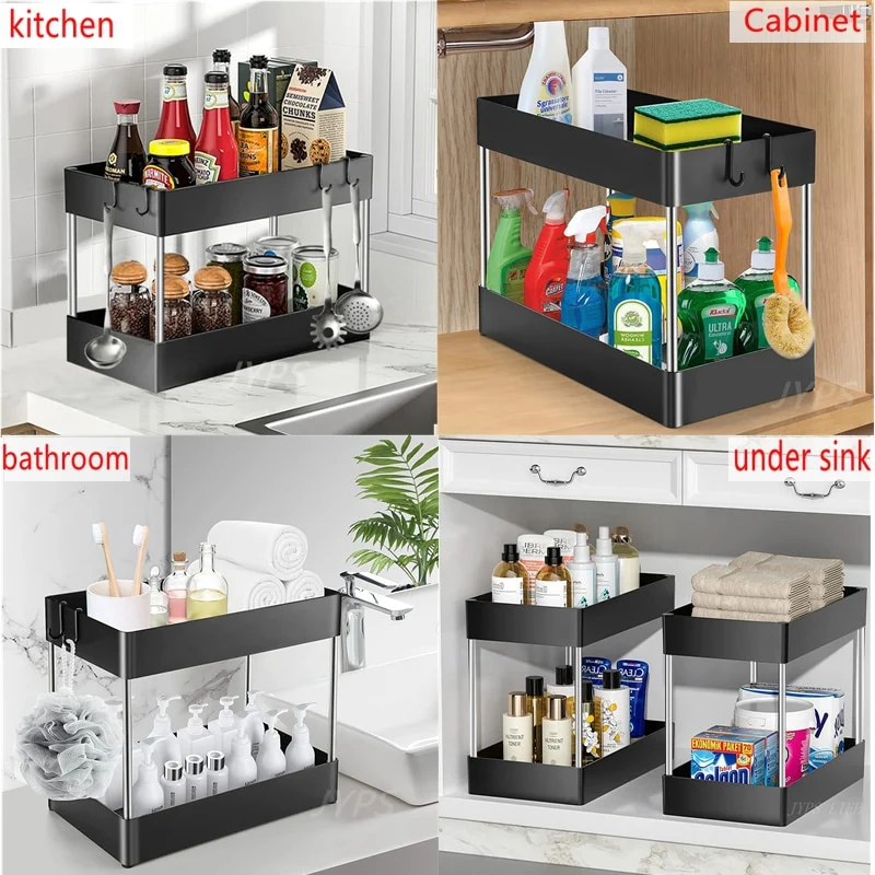 1/2 PCS Under Sink Storage Shelf - Image 6