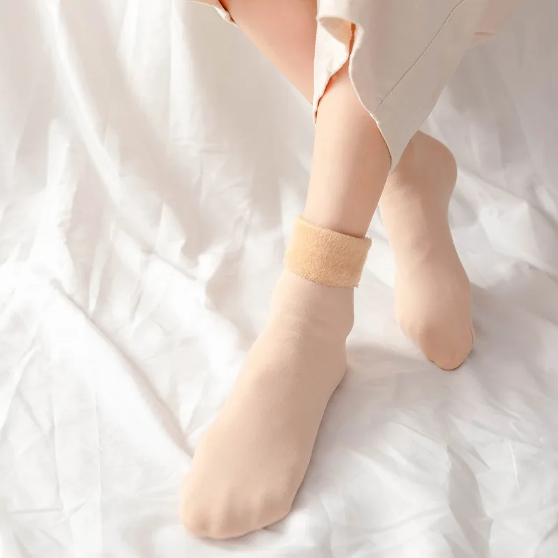 1-20Pairs Thermal Fleece Socks - Image 18