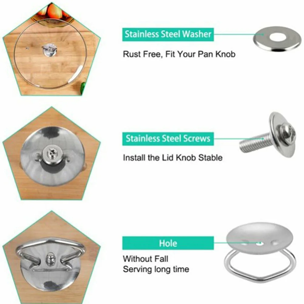 1/3PCS Stainless Steel Lid Knob - Image 4