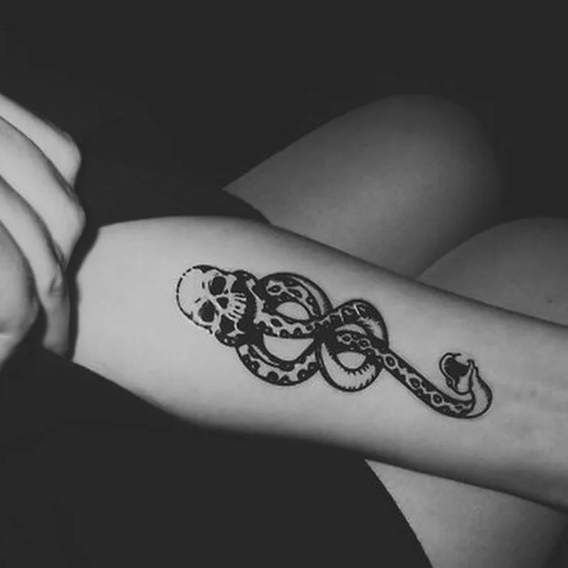 1/5PCS Death Eaters Tattoos Stickers - Image 2