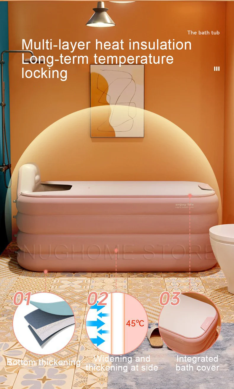 1.6M/1.4M/1.3M Inflatable Bathtub - Image 21