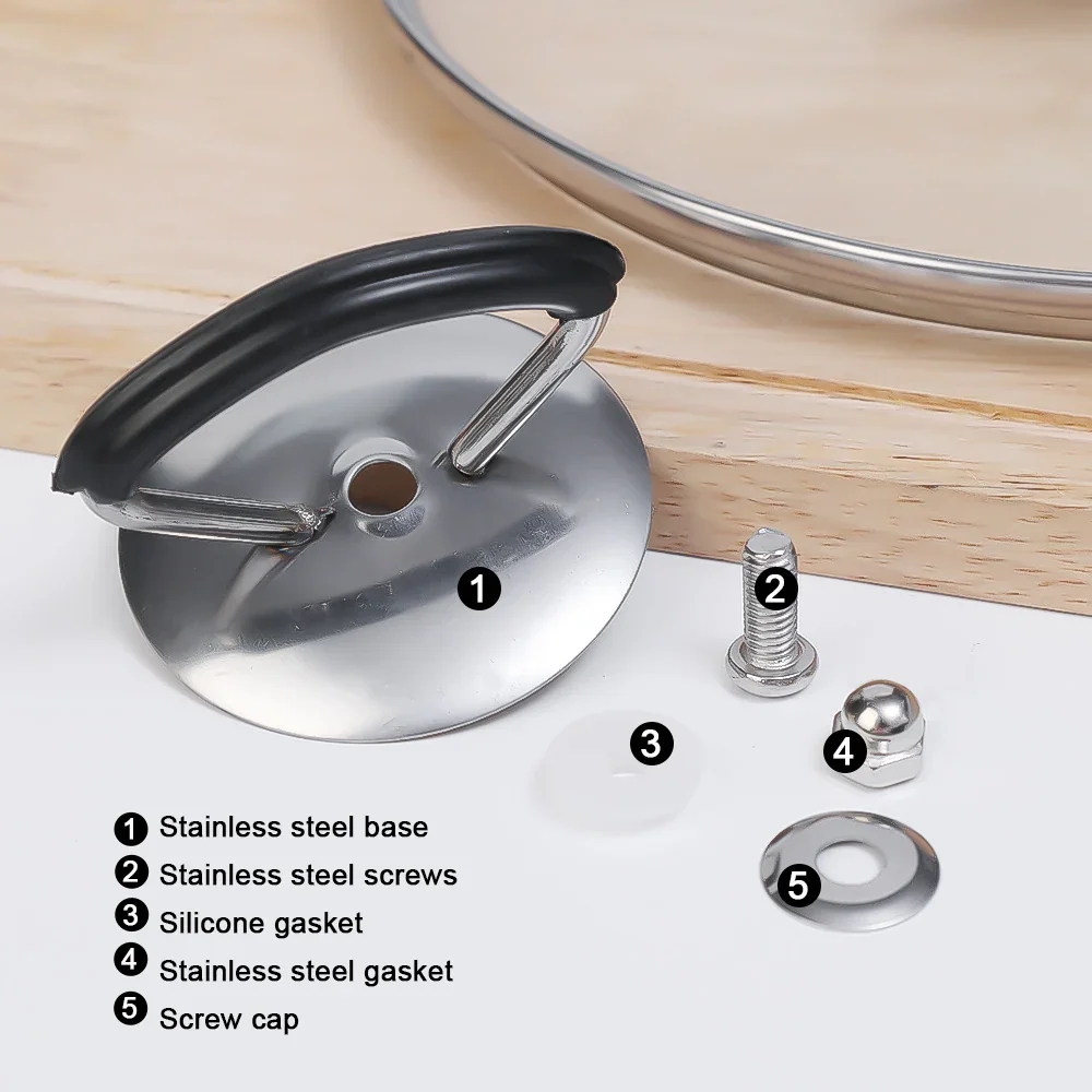 1/6pcs New Stainless Steel Pot Lid Handle - Image 4