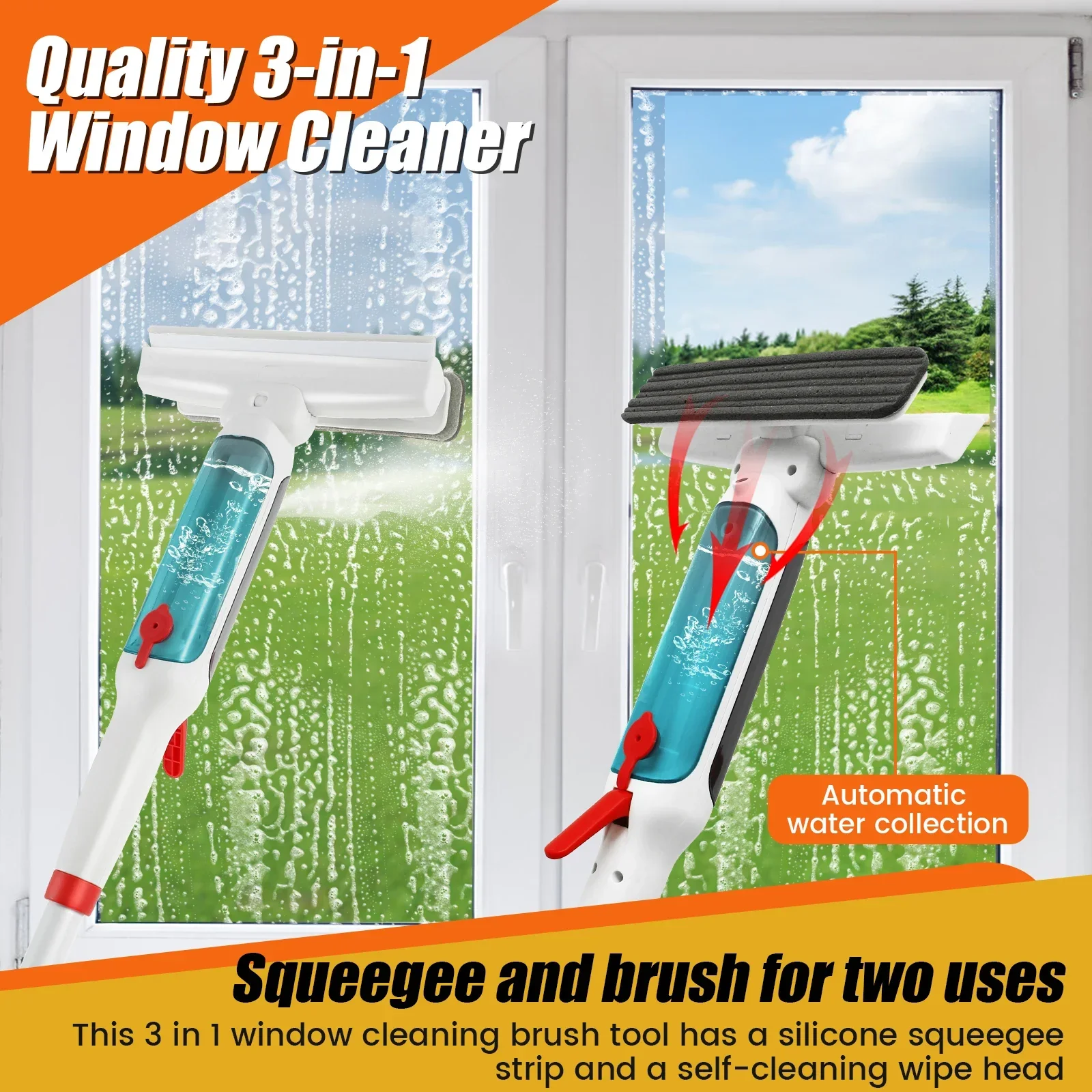 1.9m 75Inch Water Spray Window Cleaner - Image 4