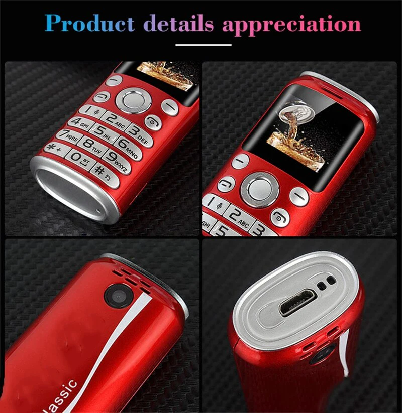 1" Mini Dual Sim Bluetooth Camera MP3 Cellphone - Image 9