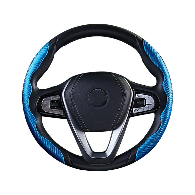 1 Pair Carbon Fiber Steering Wheel Non-Slip Cover - Image 6