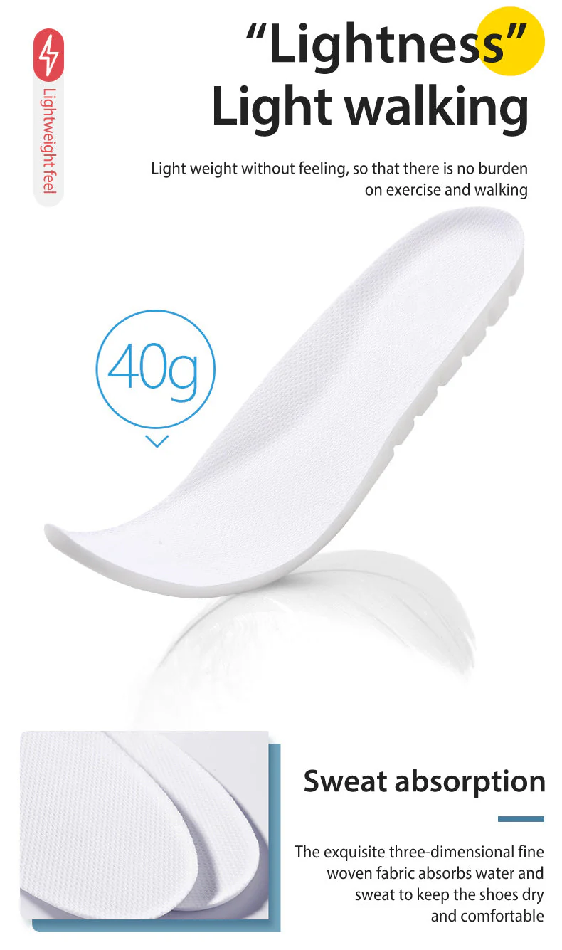 1 Pair Elastic Ultralight Soft Insoles - Image 4