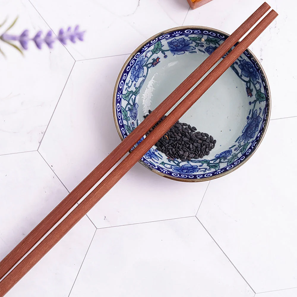 1 Pair Extra Long Stainless Steel/Wood Cooking Chopsticks - Image 10