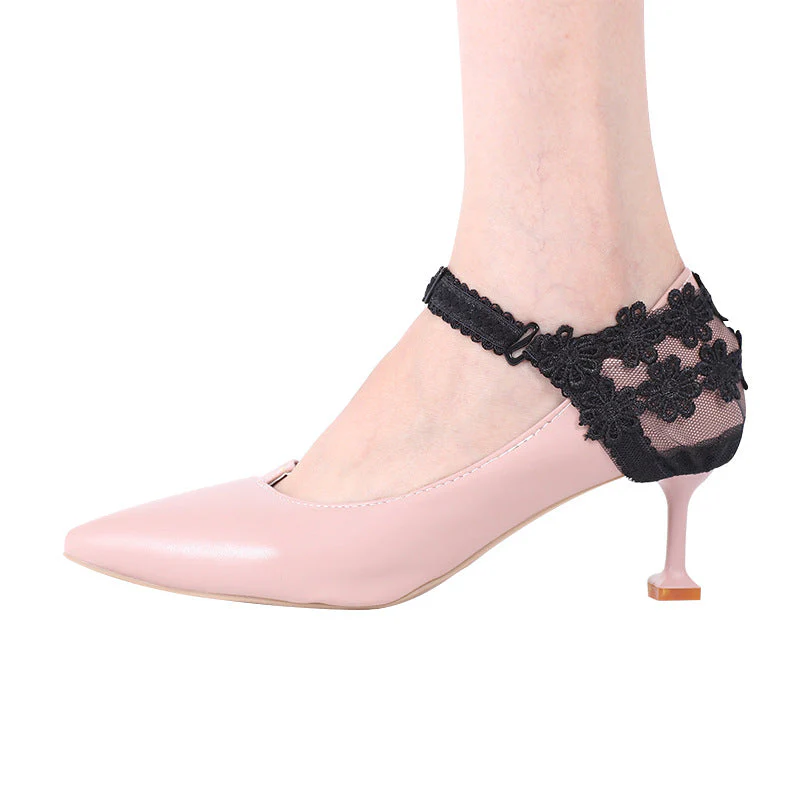 1 Pair High Heel Sexy Lace Shoe Straps - Image 14