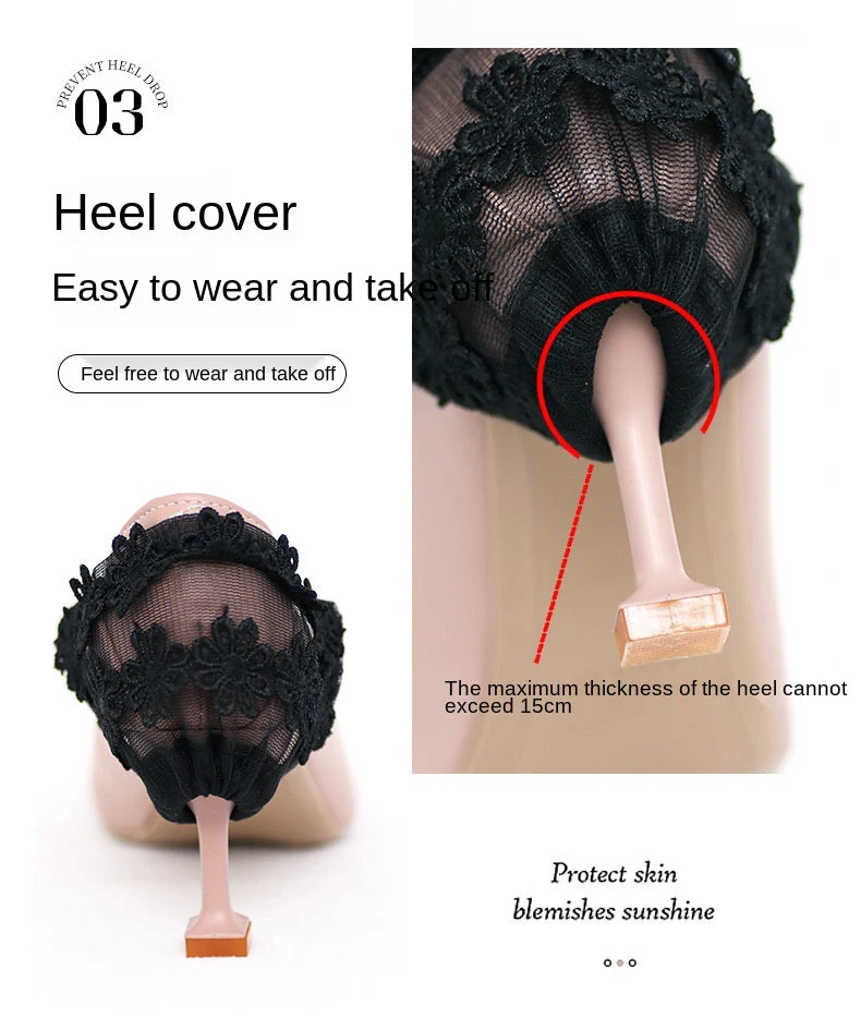 1 Pair High Heel Sexy Lace Shoe Straps - Image 5