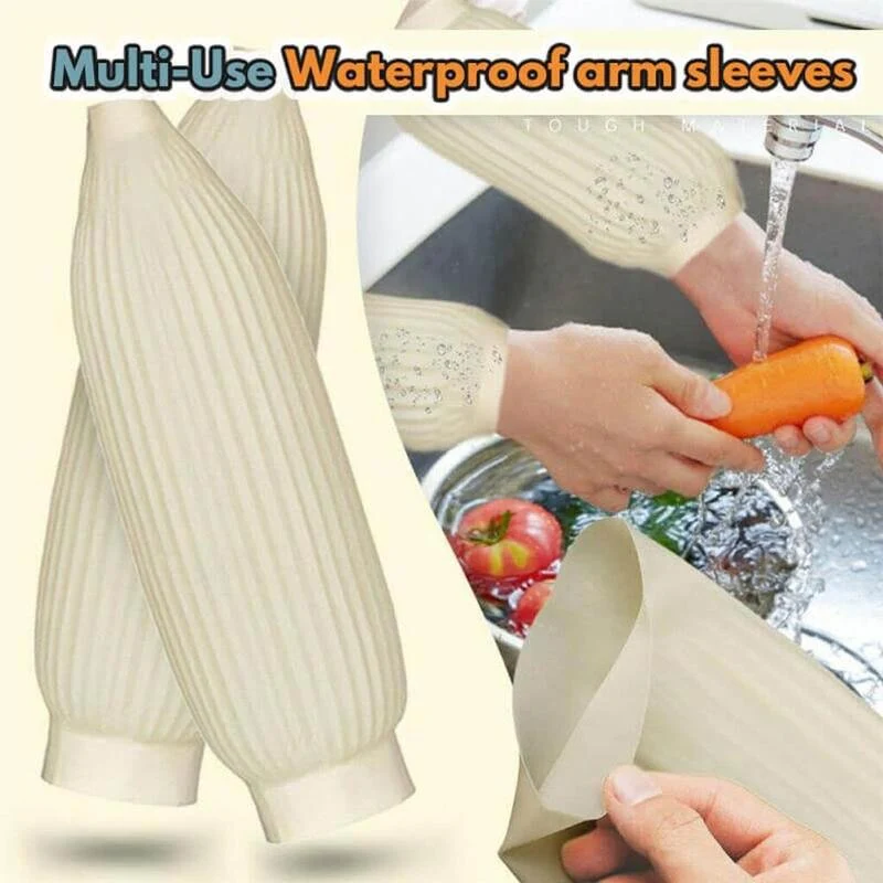 1 Pair Multi-use Latex Waterproof Arm Sleeve - Image 10