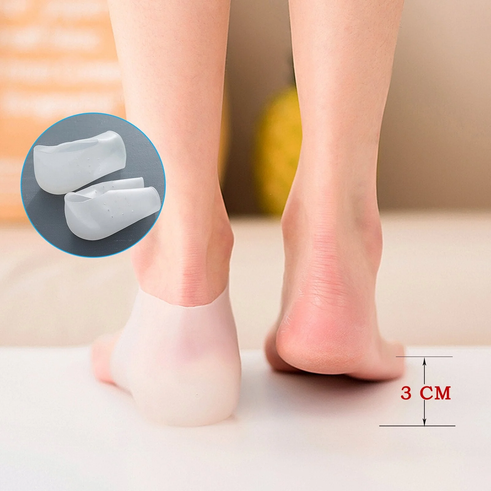 1 Pair Silicone Heel Cushion Soles - Image 7