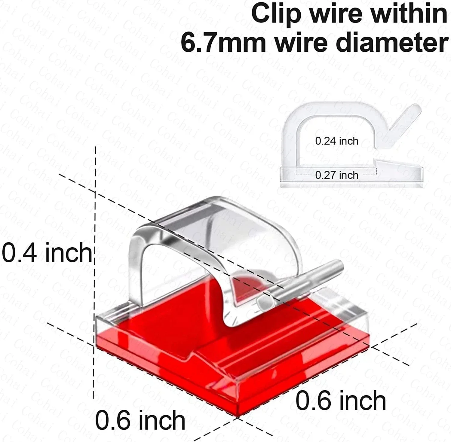 10/20/50PCS Cable Organizer Clips - Image 3