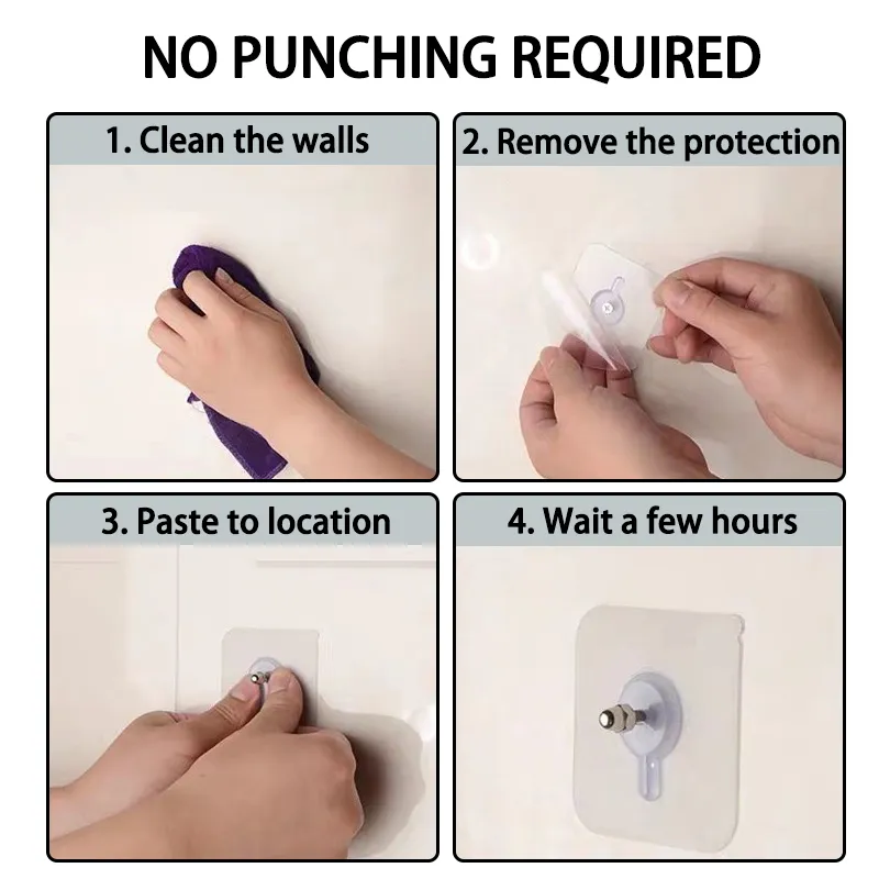 10/20Pcs Adhesive Nails Wall Hooks - Image 5