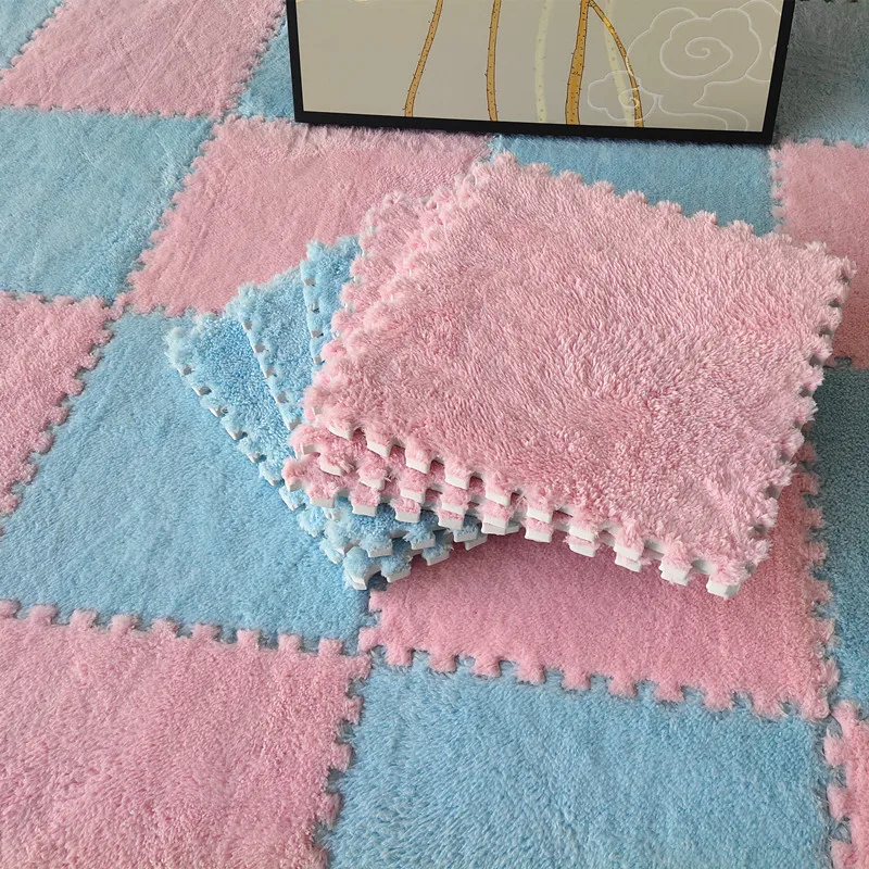 10-20PCS Plush Puzzle Floor Mat - Image 2