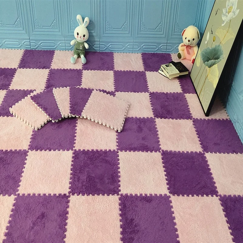 10-20PCS Plush Puzzle Floor Mat - Image 3