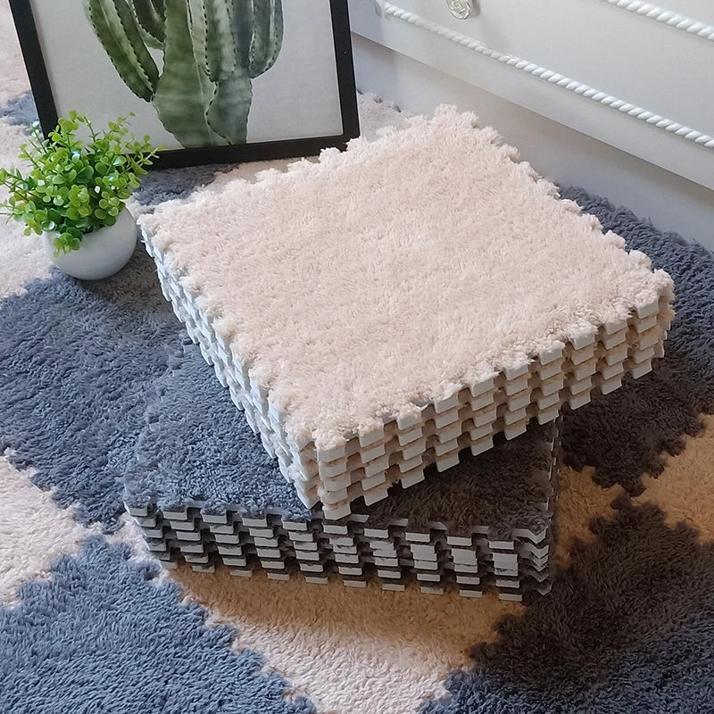 10-20PCS Plush Puzzle Floor Mat - Image 4