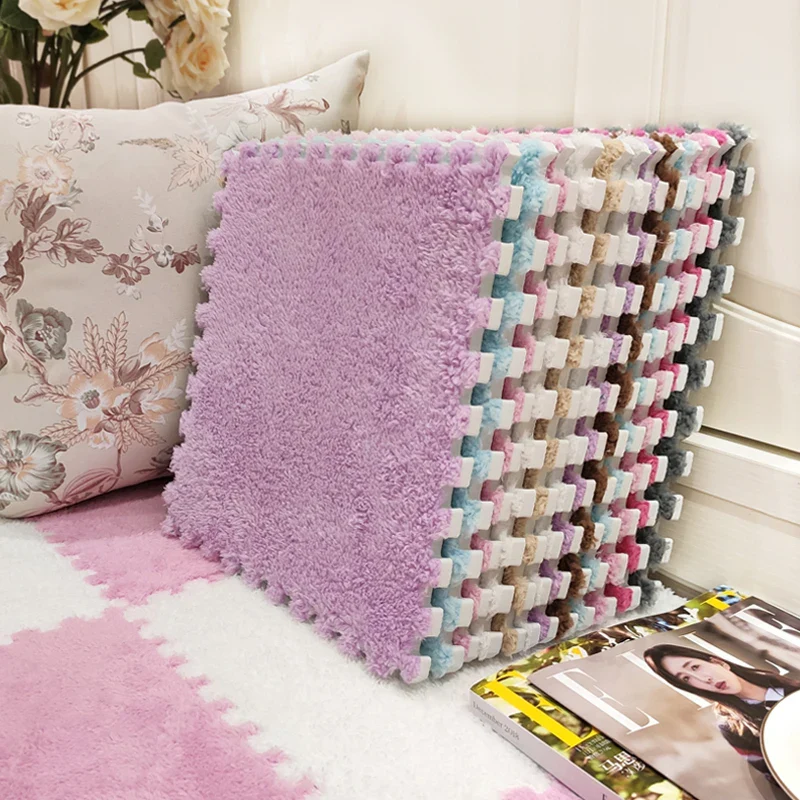 10-20PCS Plush Puzzle Floor Mat - Image 5