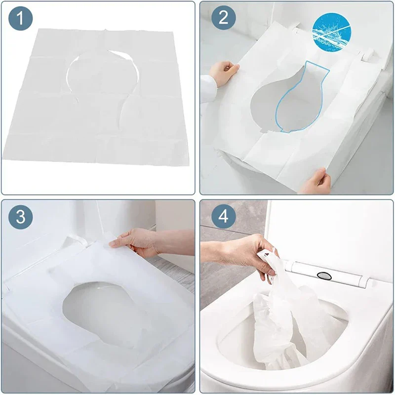 10/50PCS Disposable Toilet Seat Cover - Image 5
