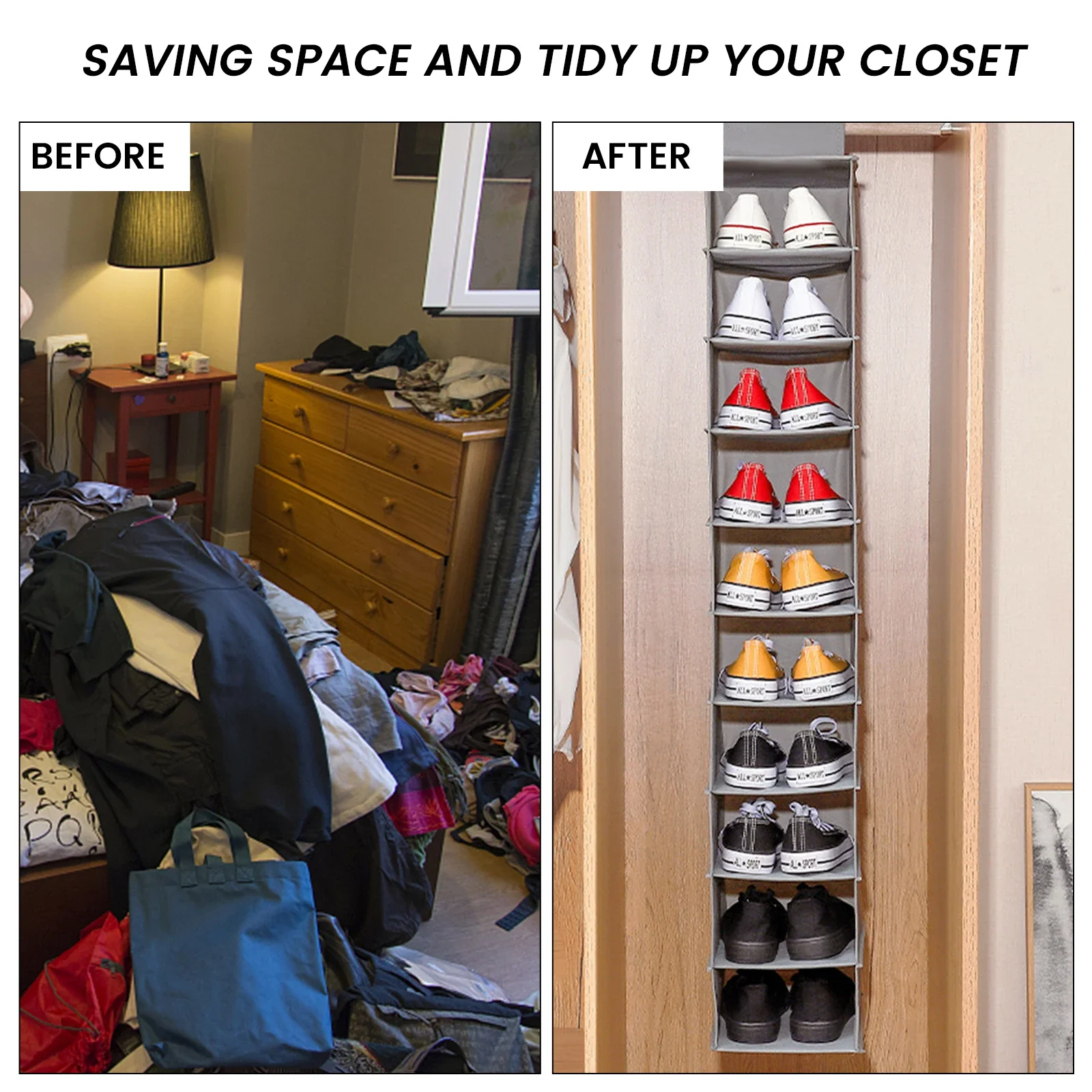 10-Layer Hanging Shoe Storage - Image 6