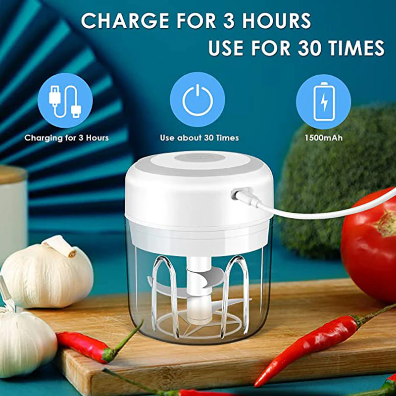 100/250mL Mini Electric Chopper - Image 16