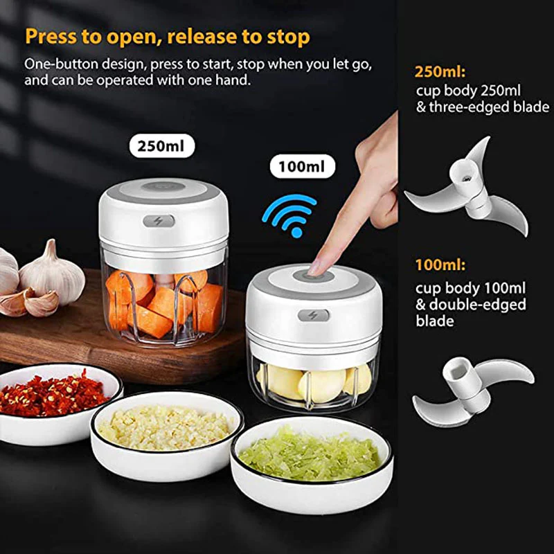 100/250mL Mini Electric Chopper - Image 20