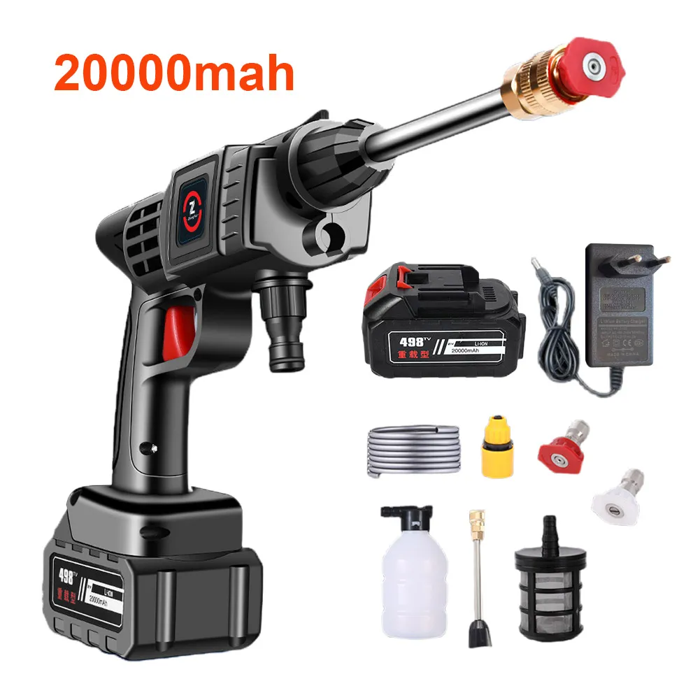 10000/20000mAh Cordless High Pressure Car Washer - Image 8