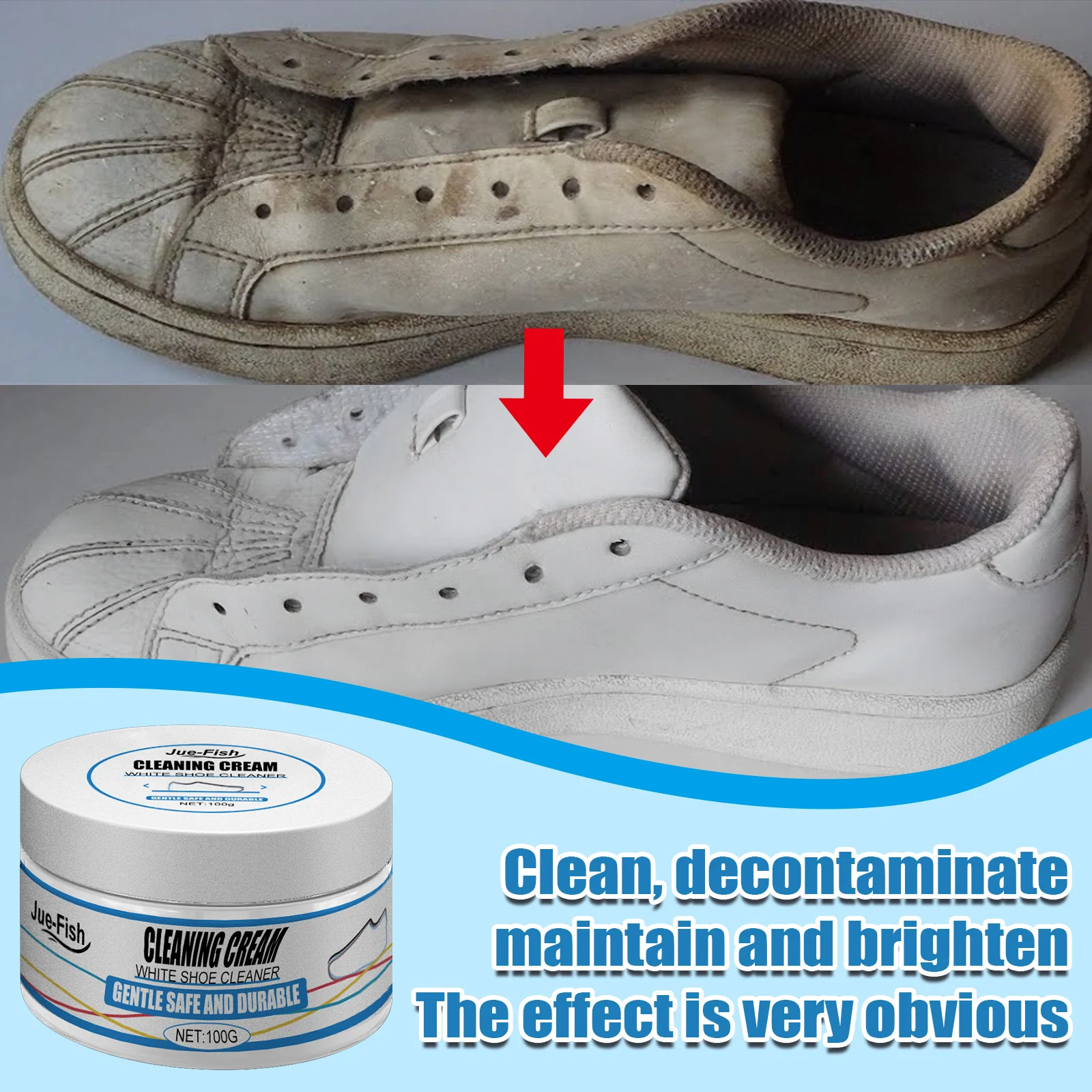 100g White Shoe Cleaning Cream - Image 11