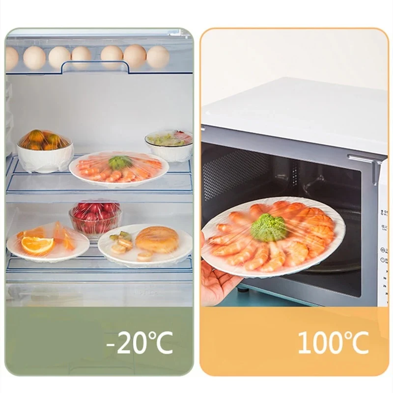 100PCS Food-grade Reusable Food Covers - Image 5