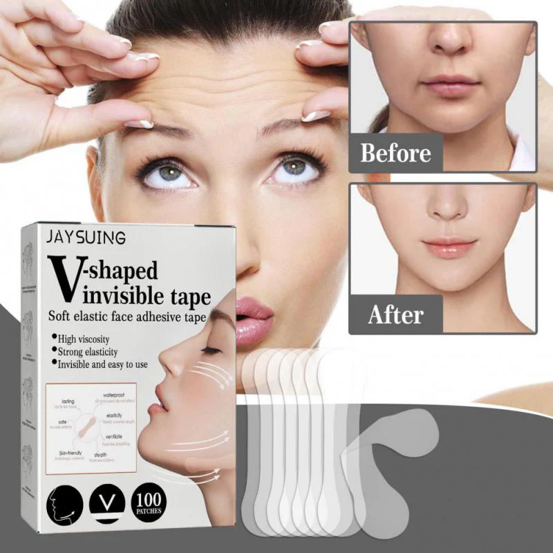 100PCS Invisible Face Lift Stickers - Image 4