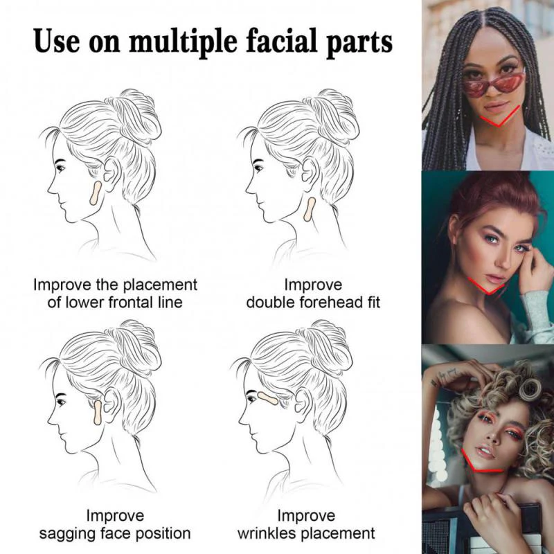 100PCS Invisible Face Lift Stickers - Image 7