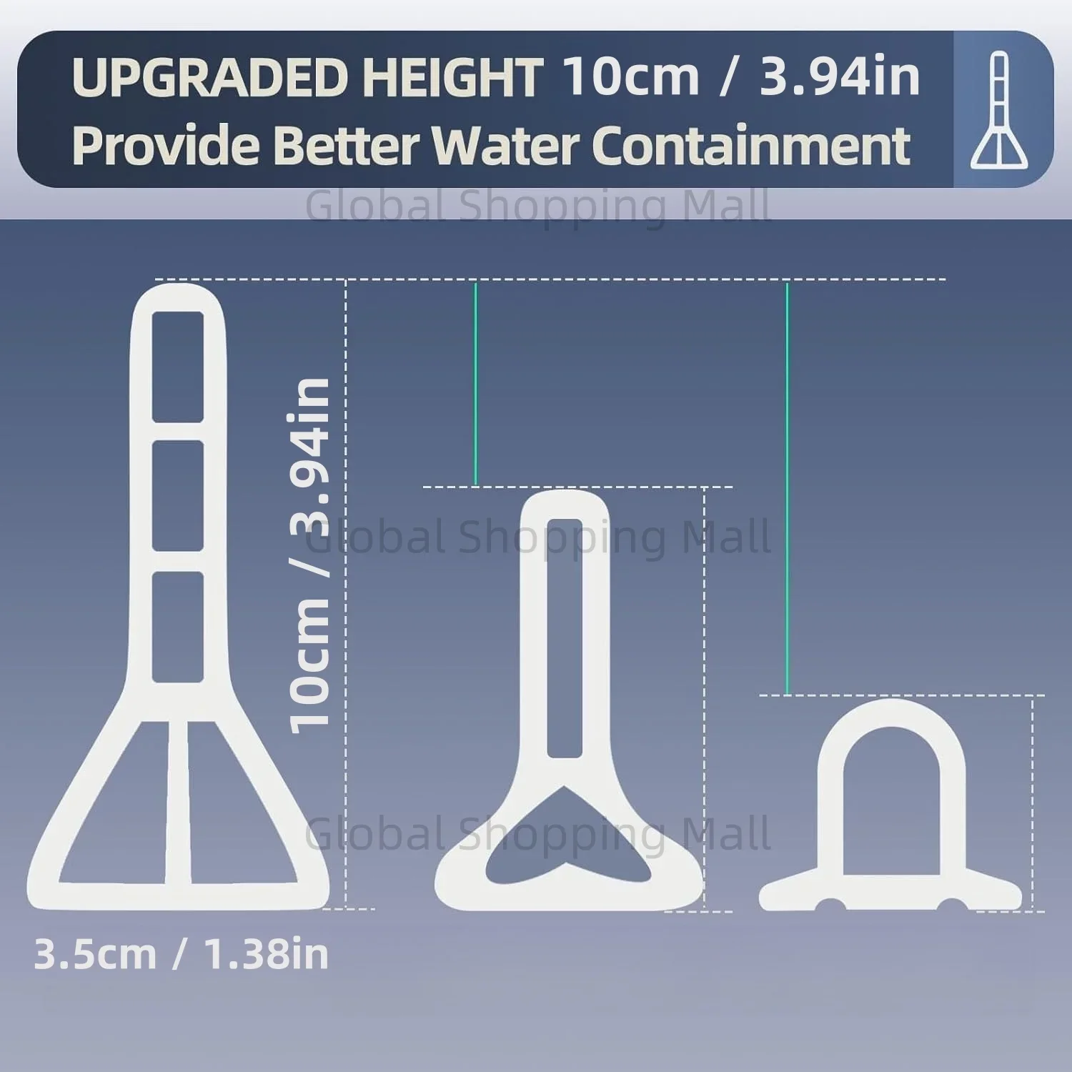 10cm/4" High Shower Dam - Image 7