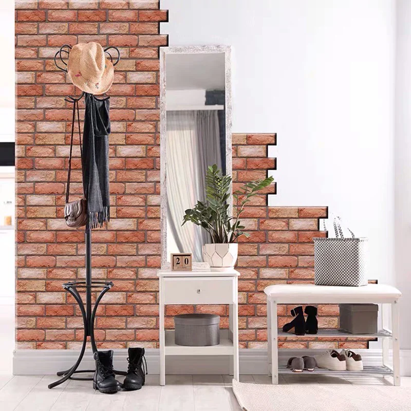 10PCS 3D Brick Wall Paper - Image 3