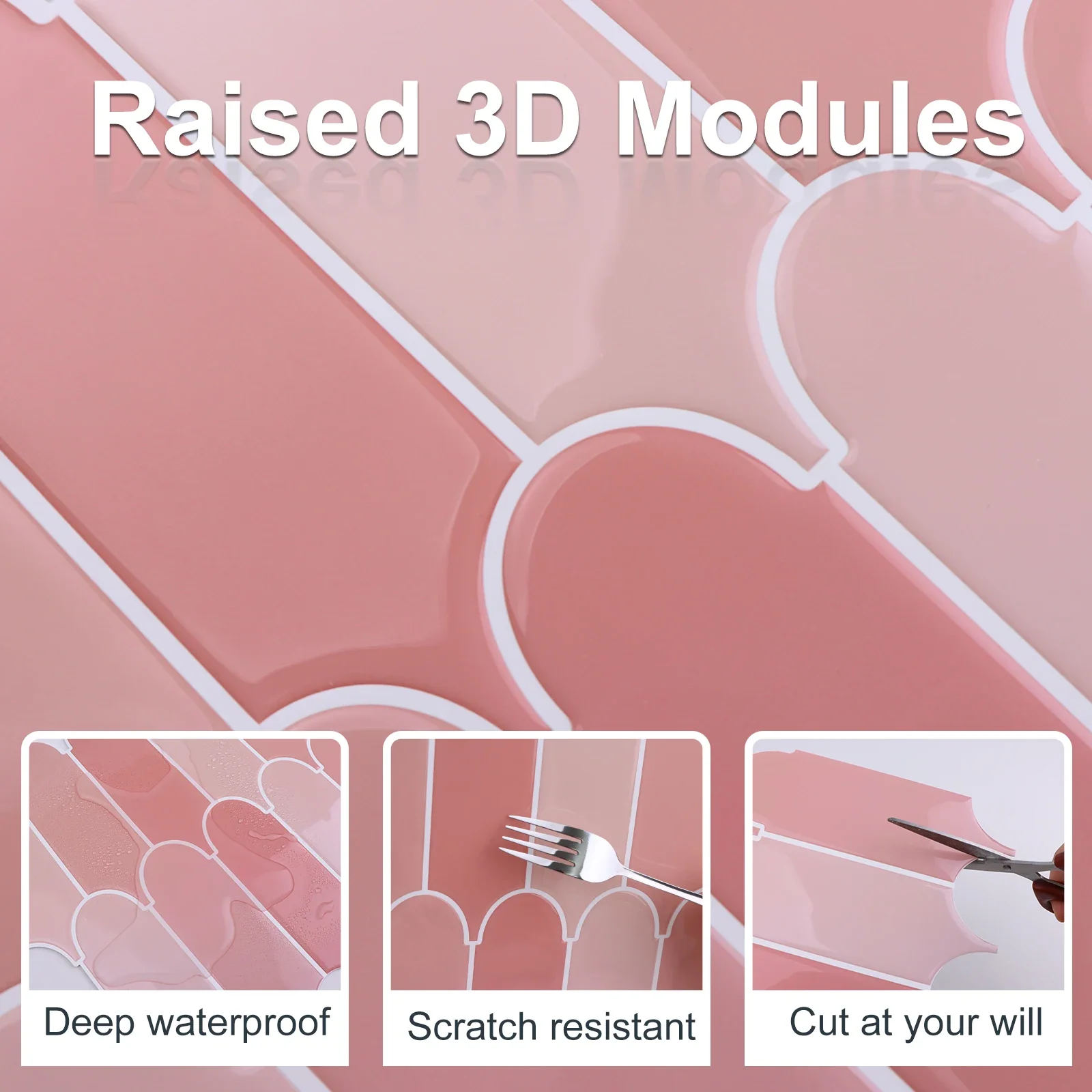 10PCS 3D Wall Tile Sticker For - Image 2