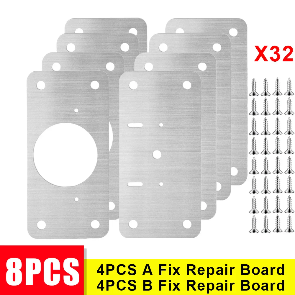 10PCS/8PCS/4PCS/2Pcs Cabinet Hinge Repair Plate - Image 10