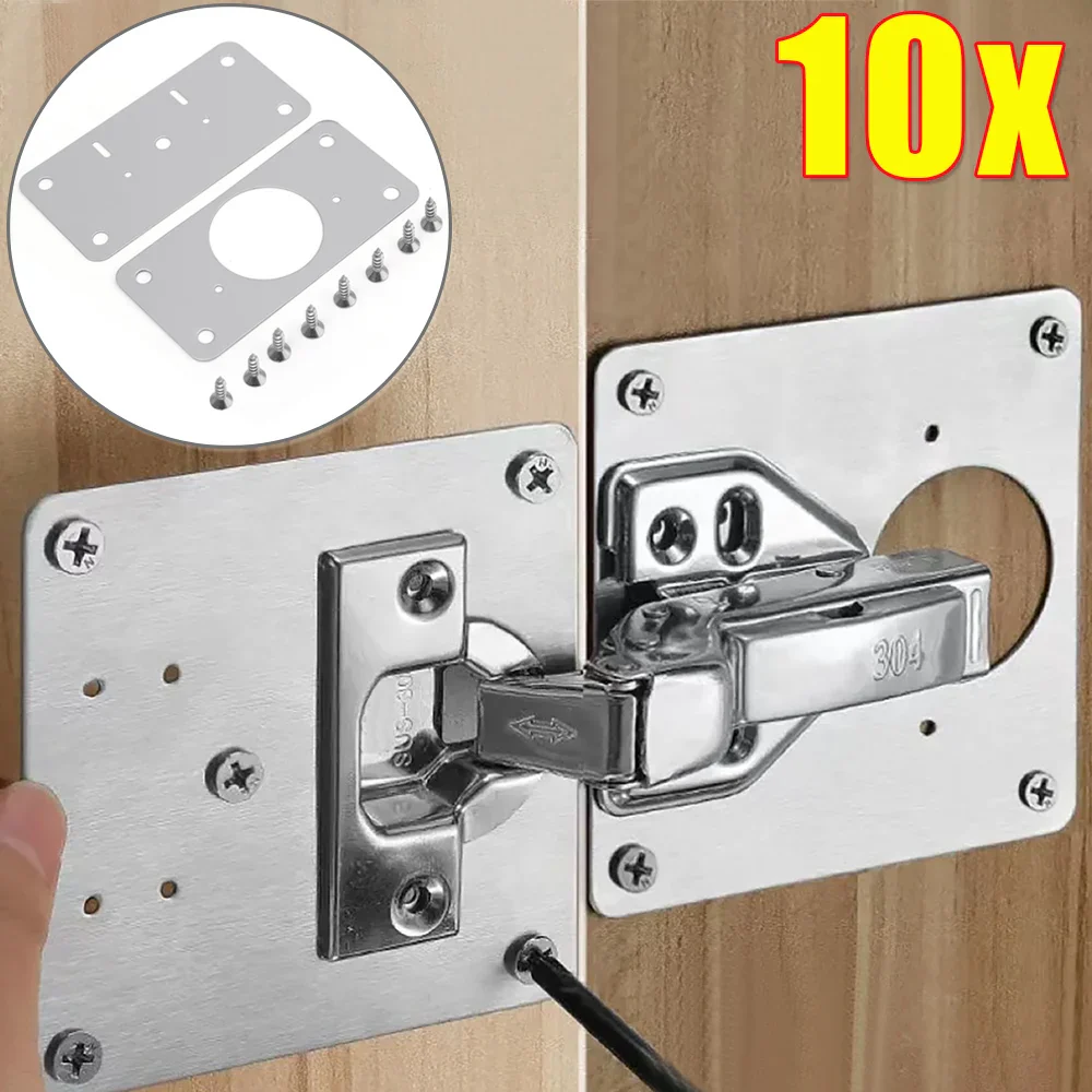 10PCS/8PCS/4PCS/2Pcs Cabinet Hinge Repair Plate - Image 11
