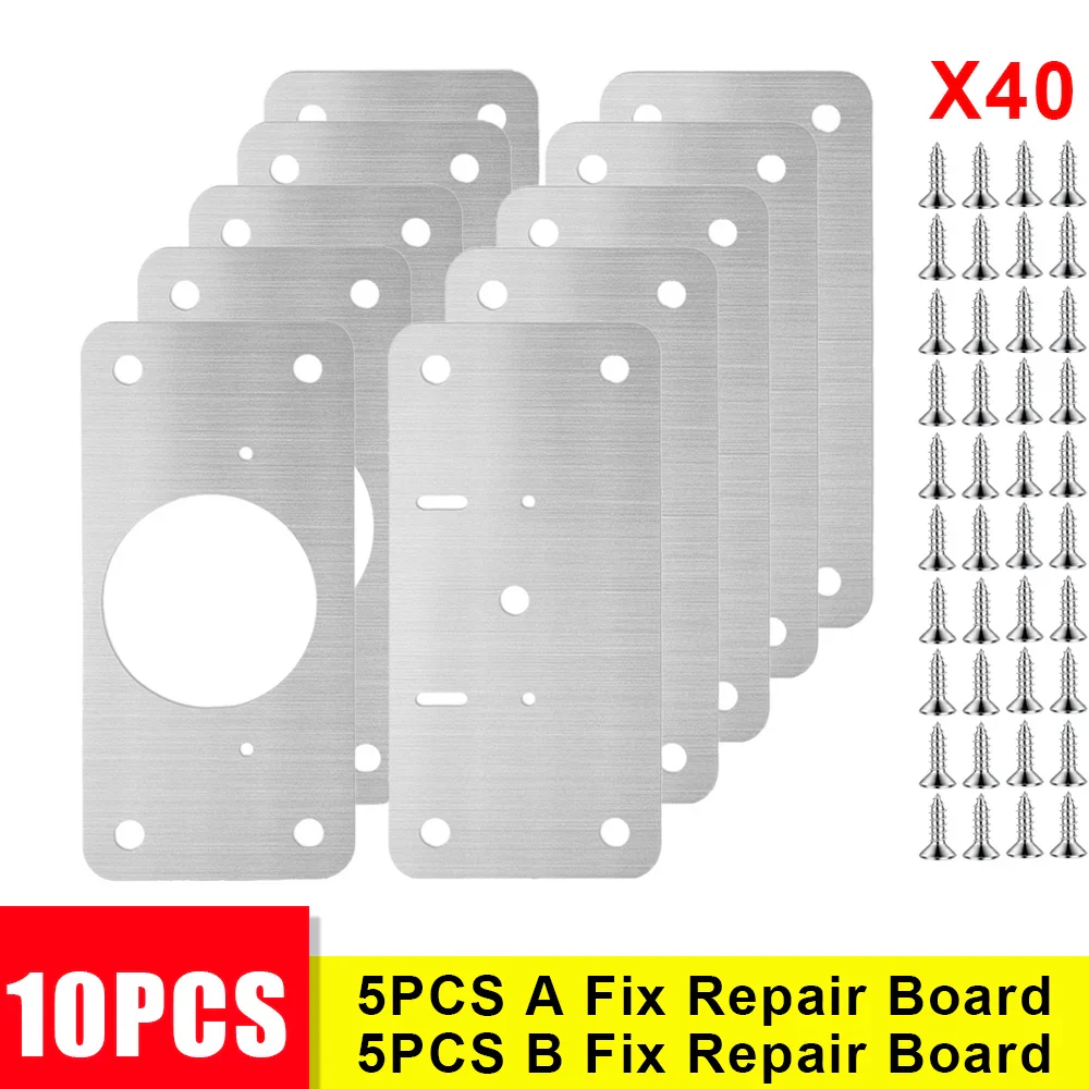 10PCS/8PCS/4PCS/2Pcs Cabinet Hinge Repair Plate - Image 8